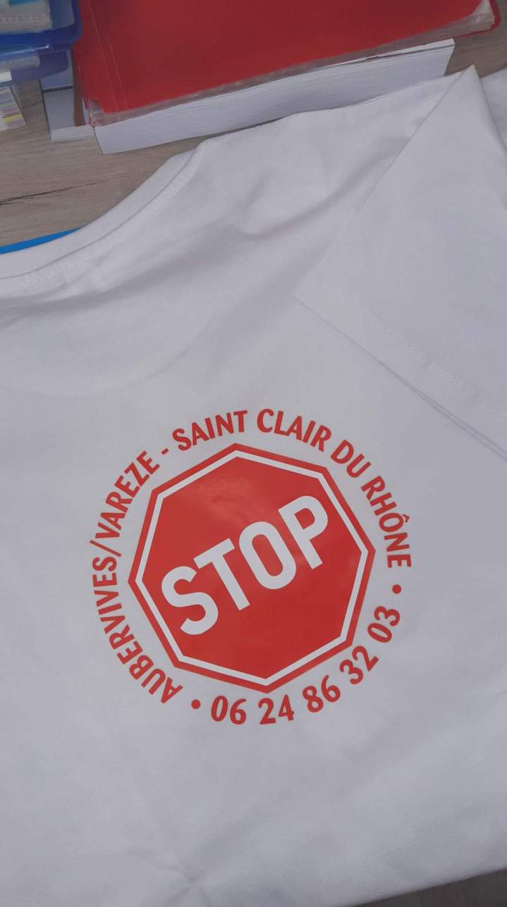 T-shirt floqué sur mesure Salaise‑sur‑Sanne